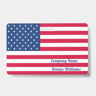 VS / Amerikaanse vlag | Gepersonaliseerd Badge
