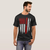  VS Amerikaanse vlag hockey Opa Patriottisch T-shirt (Voorkant volledig)