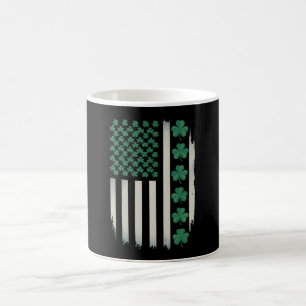VS Amerikaanse Vlag Klaver St. Patrick's Day Ameri Koffiemok