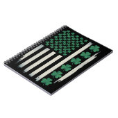 VS Amerikaanse Vlag Klaver St. Patrick's Day Ameri Notitieboek (Linkerzijde)