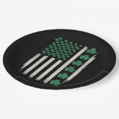 VS Amerikaanse Vlag Klaver St. Patrick's Day Ameri Papieren Bordje (Gekanteld)