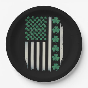VS Amerikaanse Vlag Klaver St. Patrick's Day Ameri Papieren Bordje
