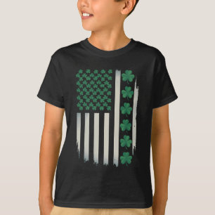 VS Amerikaanse Vlag Klaver St. Patrick's Day Ameri T-shirt