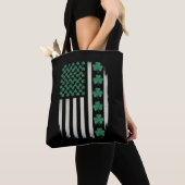 VS Amerikaanse Vlag Klaver St. Patrick's Day Ameri Tote Bag (Dichtbij)