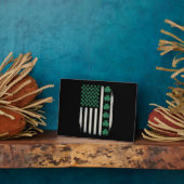 VS Amerikaanse vlag klavertjes St. Patrick's Day A Fotoplaat (Zijkant)