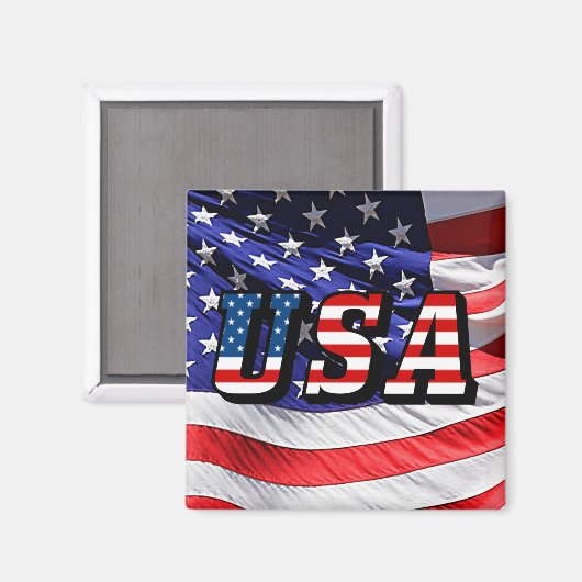 VS - Amerikaanse vlag Magneet (Voorkant / Achterkant)
