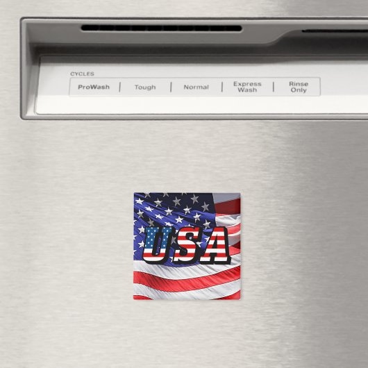 VS - Amerikaanse vlag Magneet (Insitu (Vaatwasser))