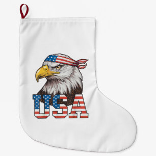VS Amerikaanse Vlag Mannen Vrouwen Kinderen Amerik Grote Kerstsok