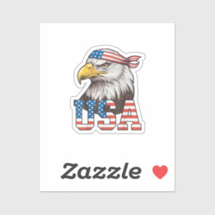 VS Amerikaanse Vlag Mannen Vrouwen Kinderen Steena Sticker