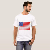 VS - Amerikaanse vlag met de juiste afmetingen T-shirt (Voorkant volledig)