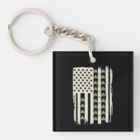 VS Amerikaanse vlag met shamrocks voor St. Patrick