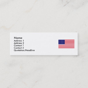 VS - Amerikaanse vlag Mini Visitekaartje