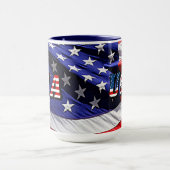 VS - Amerikaanse vlag Mok (Midden)