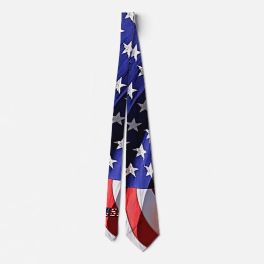 VS - Amerikaanse vlag Necktie Stropdas (Achterkant)