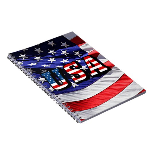 VS - Amerikaanse vlag Notitieboek (Rechterzijde)