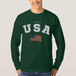 VS Amerikaanse vlag Patriottische Veteranen 4 juli T-shirt