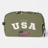 VS Amerikaanse vlag Patriottische Veteranen 4 juli Toilettasje (Voorkant)