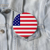 VS - Amerikaanse vlag Ronde Button 4,0 Cm (In situ)