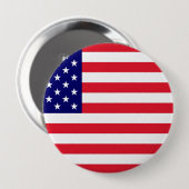 VS - Amerikaanse vlag Ronde Button 4,0 Cm (Voorkant /achterkant)
