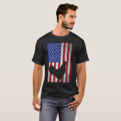 VS Amerikaanse vlag Rooster Lover 4 juli T-shirt (Voorkant volledig)