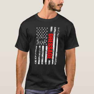VS Amerikaanse Vlag Sport Patriottische Dressuur P T-shirt