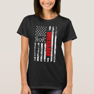 VS Amerikaanse Vlag Sport Patriottische Dressuur T-shirt