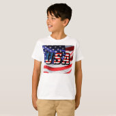 VS - Amerikaanse vlag T-Shirt (Voorkant volledig)