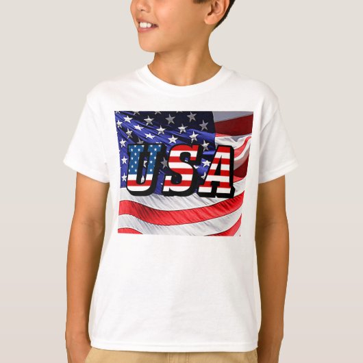 VS - Amerikaanse vlag T-Shirt (Voorkant)