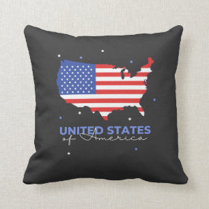 VS - Amerikaanse vlag T-Shirt Kussen