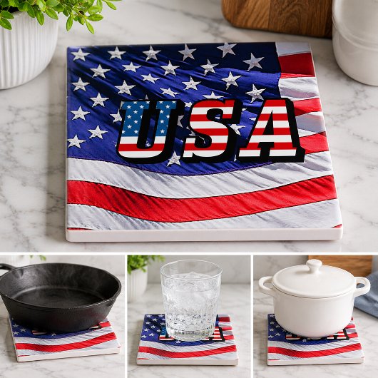 VS - Amerikaanse vlag Tegeltje