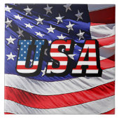 VS - Amerikaanse vlag Tegeltje (Voorkant)