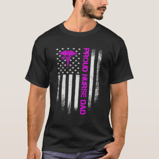  VS Amerikaanse vlag Trots Verpleegster Pap Distre T-shirt