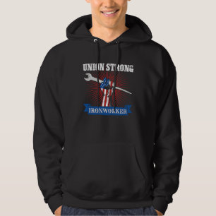 VS Amerikaanse vlag van ijzerwerkersvakbond een Da Hoodie