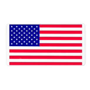 VS Amerikaanse vlag Verzendlabels Etiket