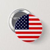 VS-AMERIKAANSE VLAGGENreeks Ronde Button 5,7 Cm (Voorkant /achterkant)