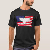 VS Amerikaanse vlagpatriotticus op 4 juli Bald ea T-shirt (Voorkant)