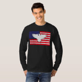 VS Amerikaanse vlagpatriotticus op 4 juli Bald ea T-shirt (Voorkant volledig)