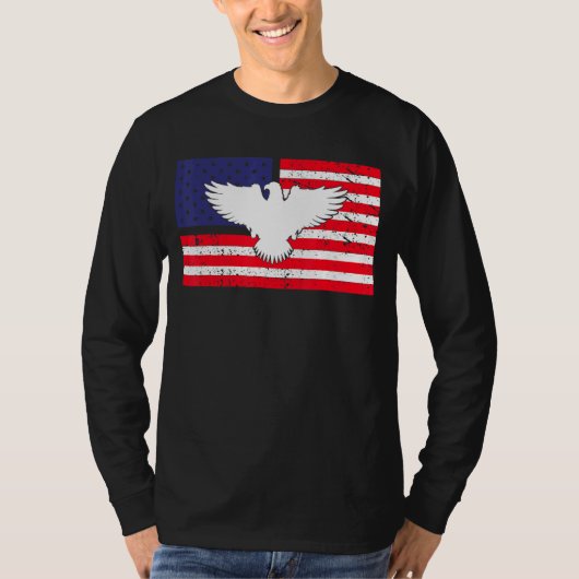 VS Amerikaanse vlagpatriotticus op 4 juli Bald ea T-shirt (Voorkant)
