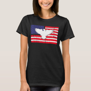 VS Amerikaanse vlagpatriotticus op 4 juli Bald ea T-shirt
