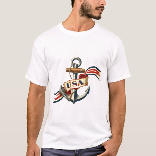  VS Anker T-shirt - Patriotic Nautical (Voorkant)