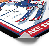 VS Apres Ski Make Skiing Great Again beroemd gemaa Poster (Hoek)