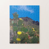VS, Arizona. Cactus in de heuvels Legpuzzel (Verticaal)