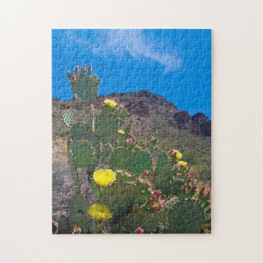 VS, Arizona. Cactus in de heuvels Legpuzzel (Verticaal)