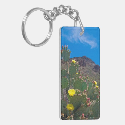 VS, Arizona. Cactus in de heuvels Sleutelhanger (Voorkant Links)