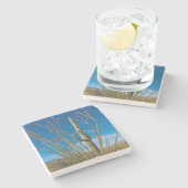 VS, Arizona. Cactus in het nationaal park Saguaro Stenen Onderzetter (Zijkant)