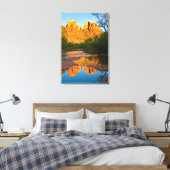 VS, Arizona. Cathedral Rock bij Sunset Canvas Afdruk (Insitu (Slaapkamer))