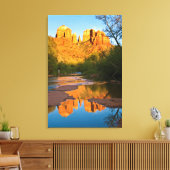 VS, Arizona. Cathedral Rock bij Sunset Canvas Afdruk (Insitu (Woonkamer))
