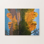 VS, Arizona. Cathedral Rock bij Sunset Legpuzzel (Horizontaal)