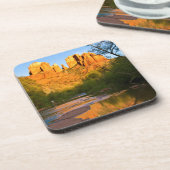 VS, Arizona. Cathedral Rock bij Sunset Onderzetter (Linkerzijde)