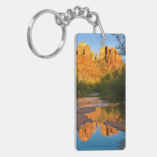 VS, Arizona. Cathedral Rock bij Sunset Sleutelhanger (Voorkant Links)